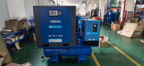 VSD 16bar 7.5kw 10hp резервуар с монтированным винтовым компрессором для лазерной резки