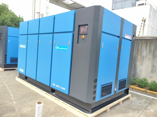 10-15Bar 280kw/375HP Ротационный Ротационный винт Компрессор ПЛК Система управления 50-60Гц Прямой запуск
