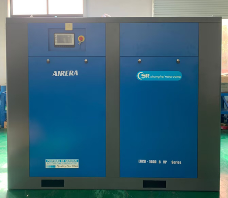 160KW винтовой воздушный компрессор / вращающийся винтовый воздушный компрессор с 90L интеллектуальным контроллером